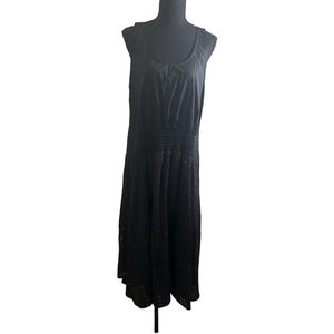 NWT Women's Thakoon Black Eyelet Combo Trapeze Dress Size 8